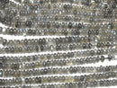 [Video]High Quality Labradorite AA++ Rondelle 1strand beads (aprx.15inch/38cm)