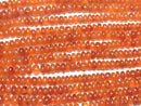 [Video] Carnelian AAA Rondelle 1strand beads (aprx.15inch/38cm)