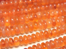[Video] Carnelian AAA Rondelle [Light color] 1 strand beads (aprx.15inch/38cm)