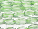 [Video] Green Fluorite AAA- 4Faceted Twist Faceted Rice 16x8x8mm half or 1strand beads (aprx.15inch/36cm)