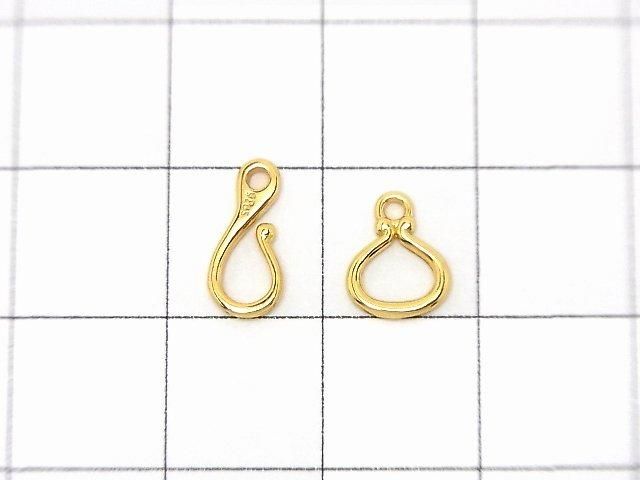 Silver 925 Hook & Connector 18KGP 1 Pair