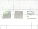 [Video] High Quality White Shell (Silver-lip Oyster) AAA Loose Stone Square 15x15x1.5mm 4pcs