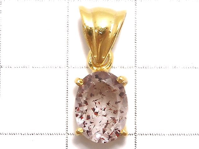 [Video][One of a kind] Elestial Quartz AAA- Pendant 18KGP NO.111