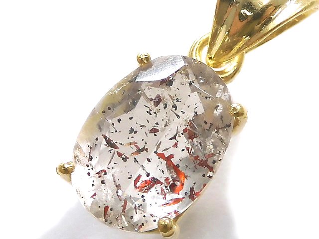 [Video][One of a kind] Elestial Quartz AAA- Pendant 18KGP NO.115