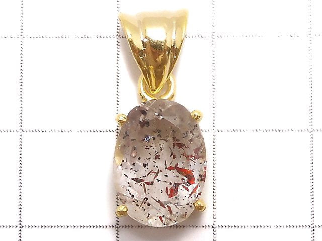 [Video][One of a kind] Elestial Quartz AAA- Pendant 18KGP NO.115