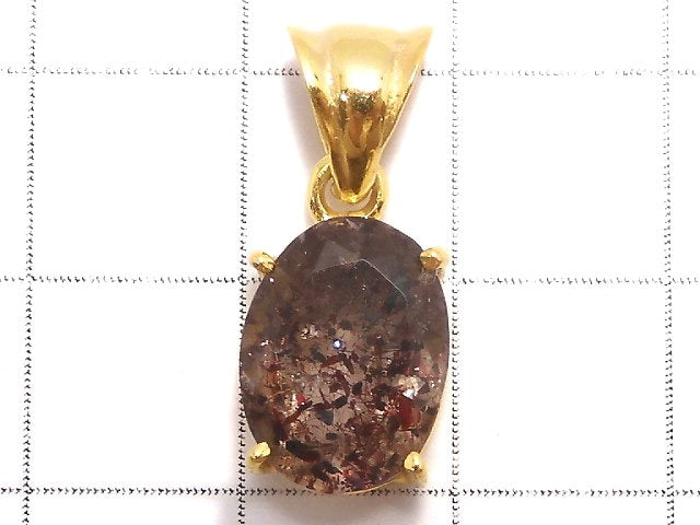 [Video][One of a kind] Elestial Quartz AAA- Pendant 18KGP NO.117