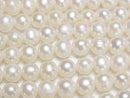 [Video] Fresh Water Pearl AA++ Potato 7mm White 1strand beads (aprx.14inch/35cm)