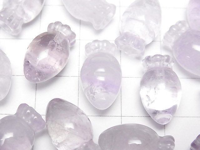 [Video]Amethyst AA++ Half Drilled Hole Carrot Motif 17x10mm 1pc