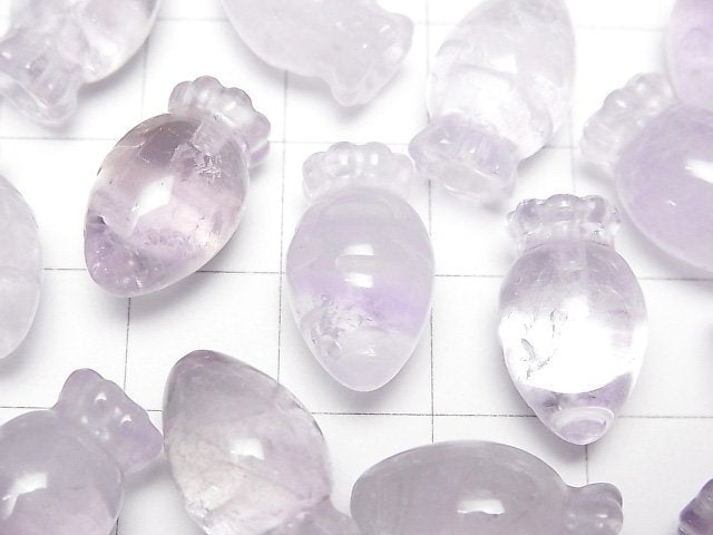 [Video]Amethyst AA++ Half Drilled Hole Carrot Motif 17x10mm 1pc