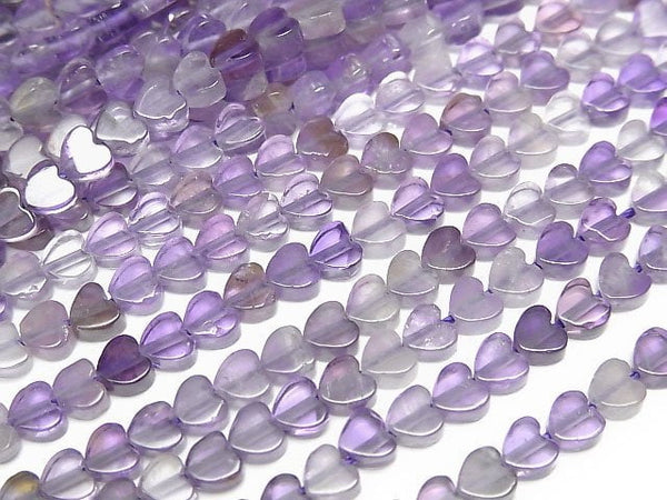 [Video]Amethyst AA Vertical Hole Heart 4x4mm 1strand beads (aprx.15inch/36cm)