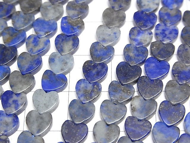 [Video] Lapislazuli AA Vertical Hole Heart 6x6mm 1strand beads (aprx.15inch/36cm)