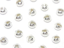 Silver925  Crimp Cover  [2.5mm][3mm][4mm] No coating  10pcs
