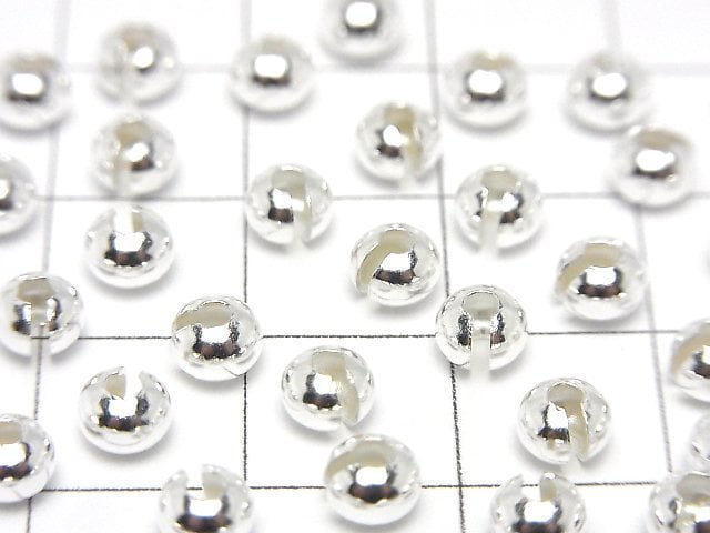 Silver925  Crimp Cover  [3mm][4mm] No coating  8pcs