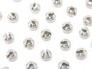 Silver925  Crimp Cover  [2.5mm][3mm][4mm] Rhodium Plated  10pcs