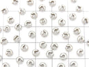 Silver925  Crimp Cover  [2.5mm][3mm][4mm] Rhodium Plated  10pcs