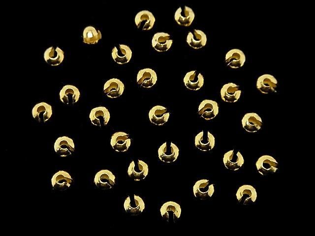 Silver925  Crimp Cover  [2.5mm][3mm][4mm] 18KGP 6pcs