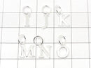 Silver925 Alphabet (Initial) Motif Jump Ring with Charm, No Coating, 1pc