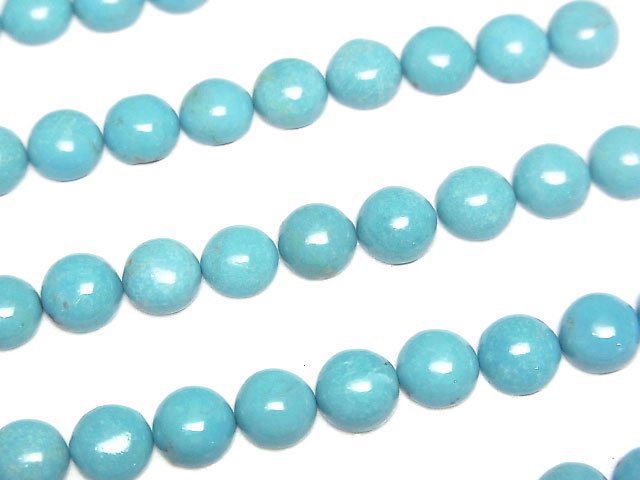 [Video]Turquoise AAA- Round Cabochon 6x6mm 4pcs