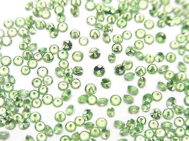 [Video]High Quality Tsavorite Garnet AAA Loose Stone Round Faceted 1-2mm 10pcs