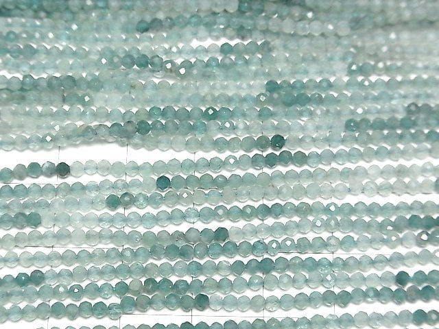 [Video] High Quality! Grandidierite AA++ Faceted Round 2.3mm half or 1strand beads (aprx.12inch/30cm)