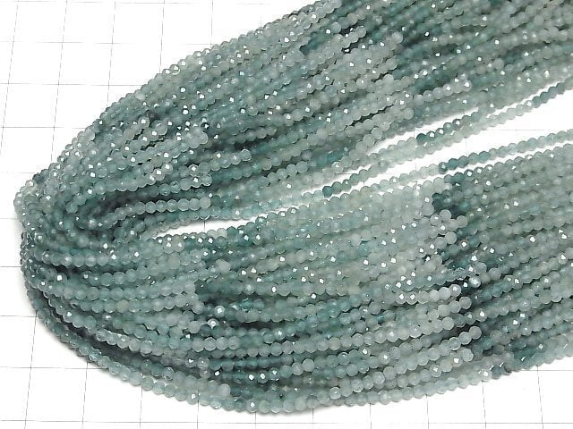 [Video] High Quality! Grandidierite AA++ Faceted Round 2.3mm half or 1strand beads (aprx.12inch/30cm)