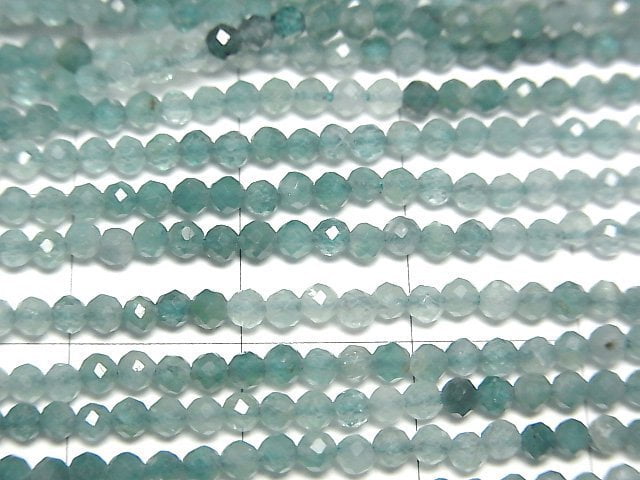 [Video]High Quality! Grandidierite AAA- Faceted Round 2.3mm half or 1strand beads (aprx.12inch/30cm)