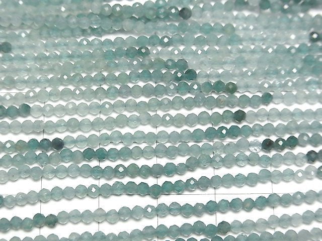 [Video]High Quality! Grandidierite AAA- Faceted Round 2.3mm half or 1strand beads (aprx.12inch/30cm)