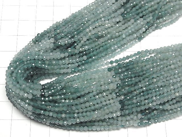 [Video]High Quality! Grandidierite AAA- Faceted Round 2.3mm half or 1strand beads (aprx.12inch/30cm)