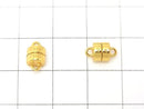 Silver925 Magnetic Clasp 9x5.5x5.5mm 18KGP 1pair