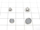 Silver925 Magnetic Clasp Round 6mm,8mm Rhodium Plated 1pair