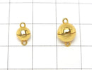 Silver925 Magnetic Clasp Round 6mm,8mm 18KGP 1pair