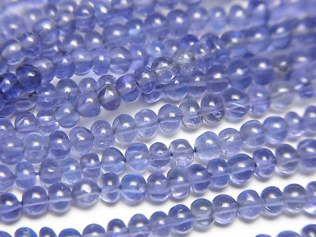 [Video]High Quality Tanzanite AAA Roundel half or 1strand beads (aprx.6inch/16cm)