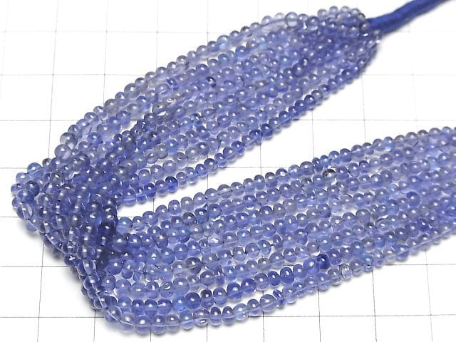 [Video]High Quality Tanzanite AAA Roundel half or 1strand beads (aprx.6inch/16cm)