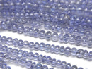 [Video]High Quality Tanzanite AAA- Rondelle half or 1strand beads (aprx.6inch/16cm)