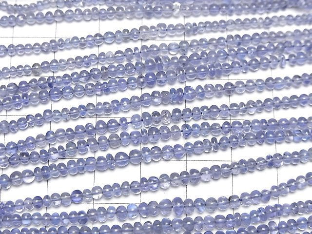 [Video]High Quality Tanzanite AAA- Rondelle half or 1strand beads (aprx.6inch/16cm)