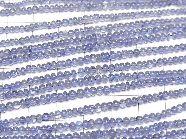 [Video]High Quality Tanzanite AAA- Roundel half or 1strand beads (aprx.6inch/16cm)