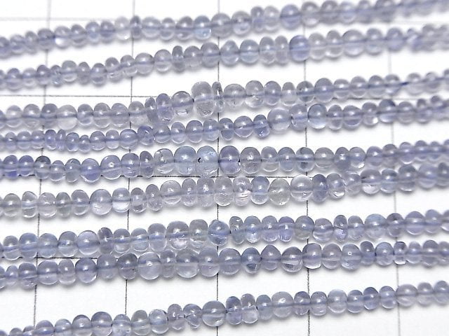 [Video]High Quality Tanzanite AA++ Roundel half or 1strand beads (aprx.6inch/16cm)