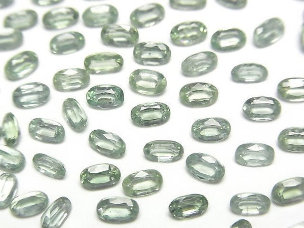 [Video]High Quality Green Kyanite AAA Loose stone Oval Faceted 5x3mm 5pcs