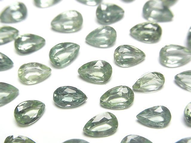 [Video]High Quality Green Kyanite AAA Loose stone Pear shape Faceted 6x4mm 5pcs