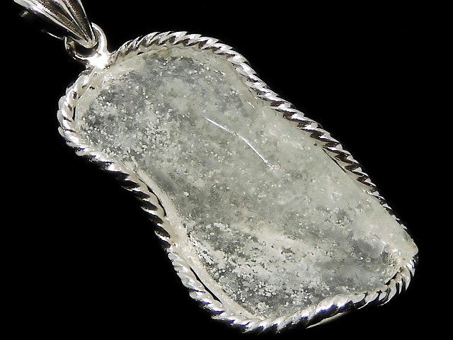 [Video][One of a kind] Libyan Desert Glass Rough Rock Nugget Pendant Silver925 NO.2