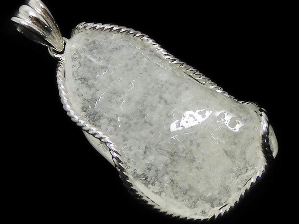 [Video][One of a kind] Libyan Desert Glass Rough Rock Nugget Pendant Silver925 NO.3