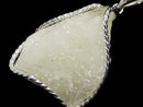 [Video][One of a kind] Libyan Desert Glass Rough Rock Nugget Pendant Silver925 NO.4