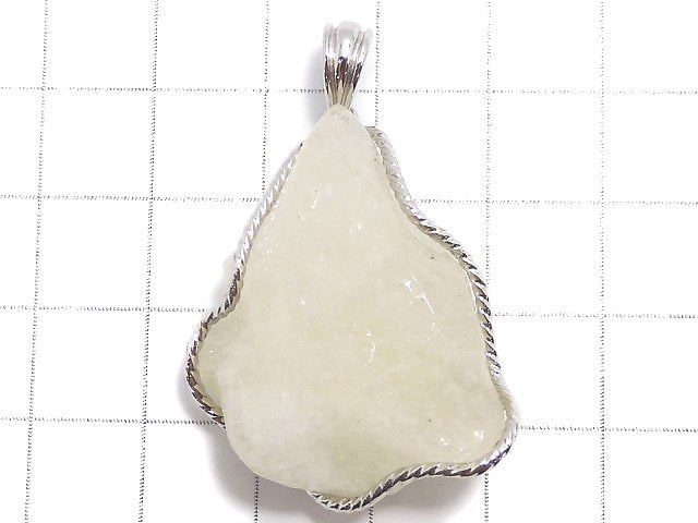 [Video][One of a kind] Libyan Desert Glass Rough Rock Nugget Pendant Silver925 NO.10