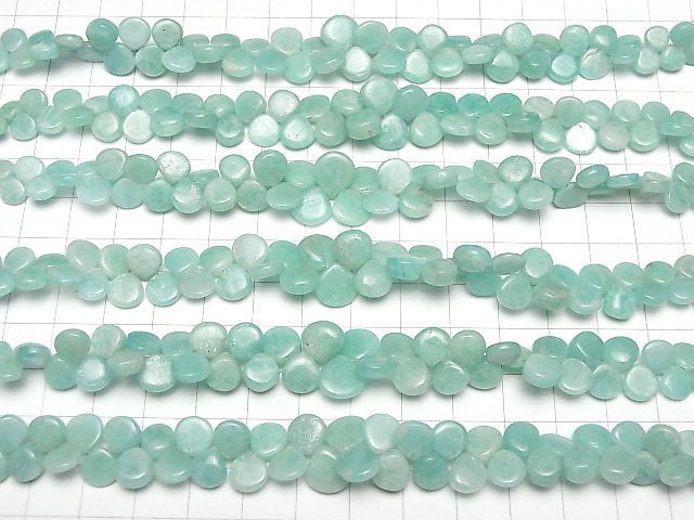 [Video] Amazonite AA++ Chestnut (Smooth) half or 1strand beads (aprx.6inch/16cm)