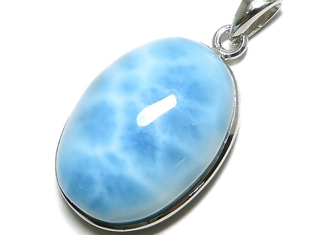 [Video][One of a kind] Larimar Pectolite AAA- Pendant Silver925 NO.196