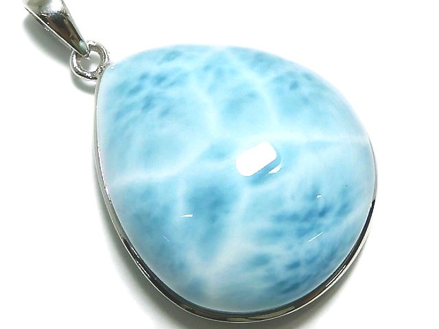 [Video][One of a kind] Larimar Pectolite AAA- Pendant Silver925 NO.199