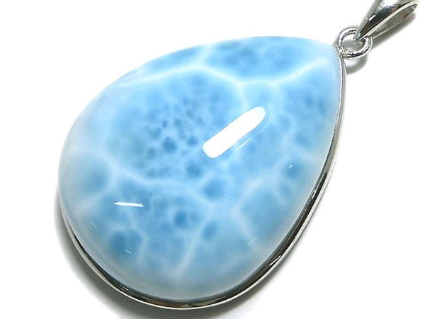 [Video][One of a kind] Larimar Pectolite AAA- Pendant Silver925 NO.200