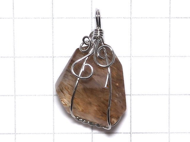 [Video][One of a kind] Copper Rutilated Quartz AAA Pendant Silver925 NO.2