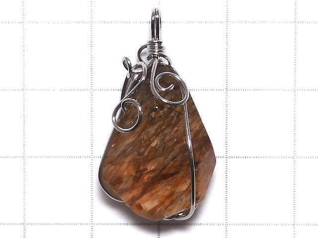 [Video][One of a kind] Copper Rutilated Quartz AAA Pendant Silver925 NO.3