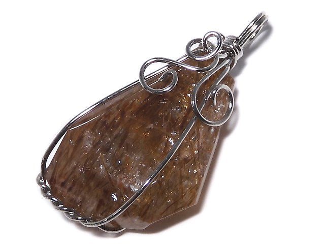 [Video][One of a kind] Copper Rutilated Quartz AAA Pendant Silver925 NO.4